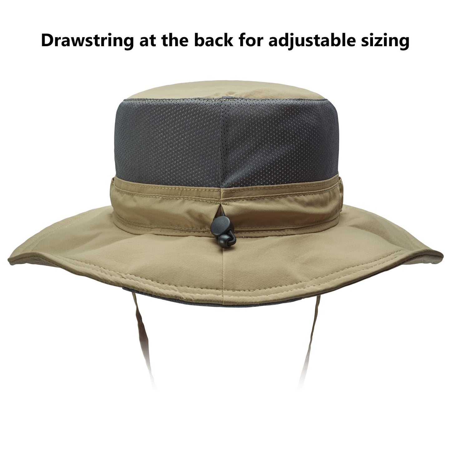 Bassdash UPF 50+ Sun Fishing Hat Water Resistant with Detachable Neck Flap