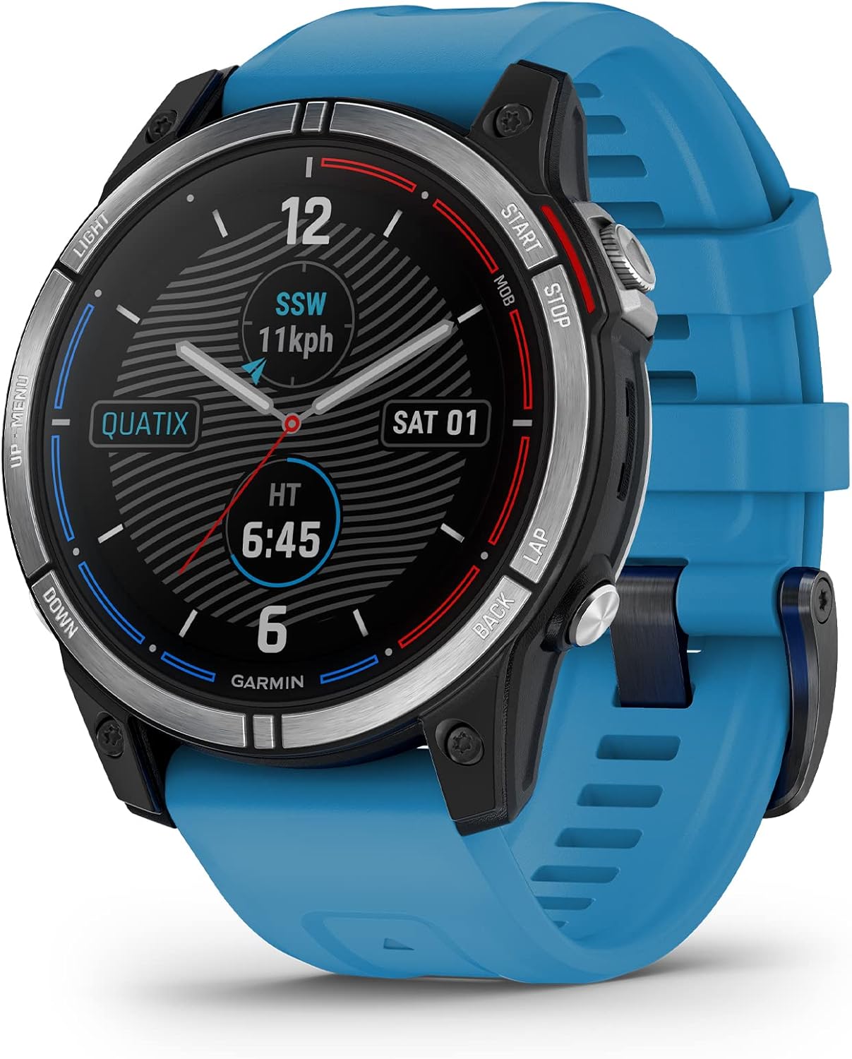 Garmin quatix® 7 Standard Edition, Marine GPS Smartwatch, Durable Watch with Coastal Charts and Inland Maps