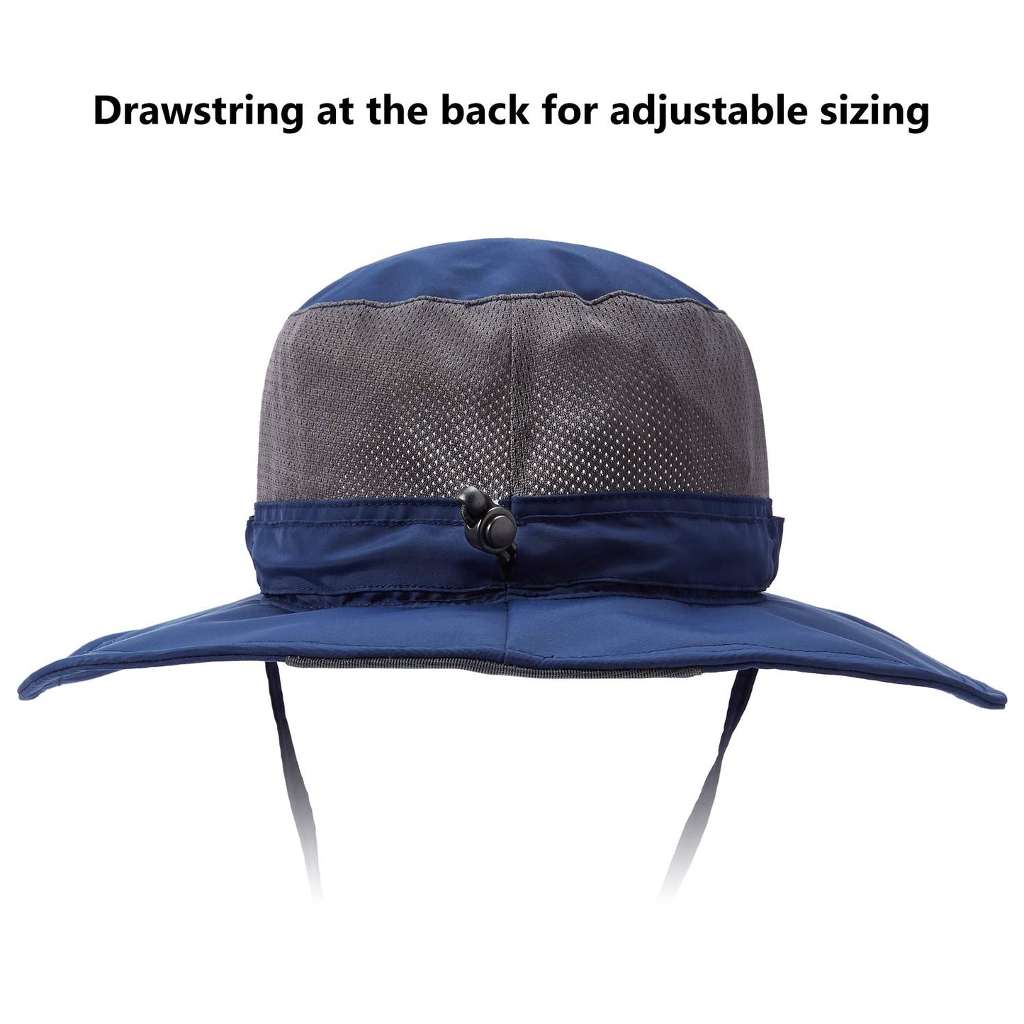 Bassdash UPF 50+ Sun Fishing Hat Water Resistant with Detachable Neck Flap