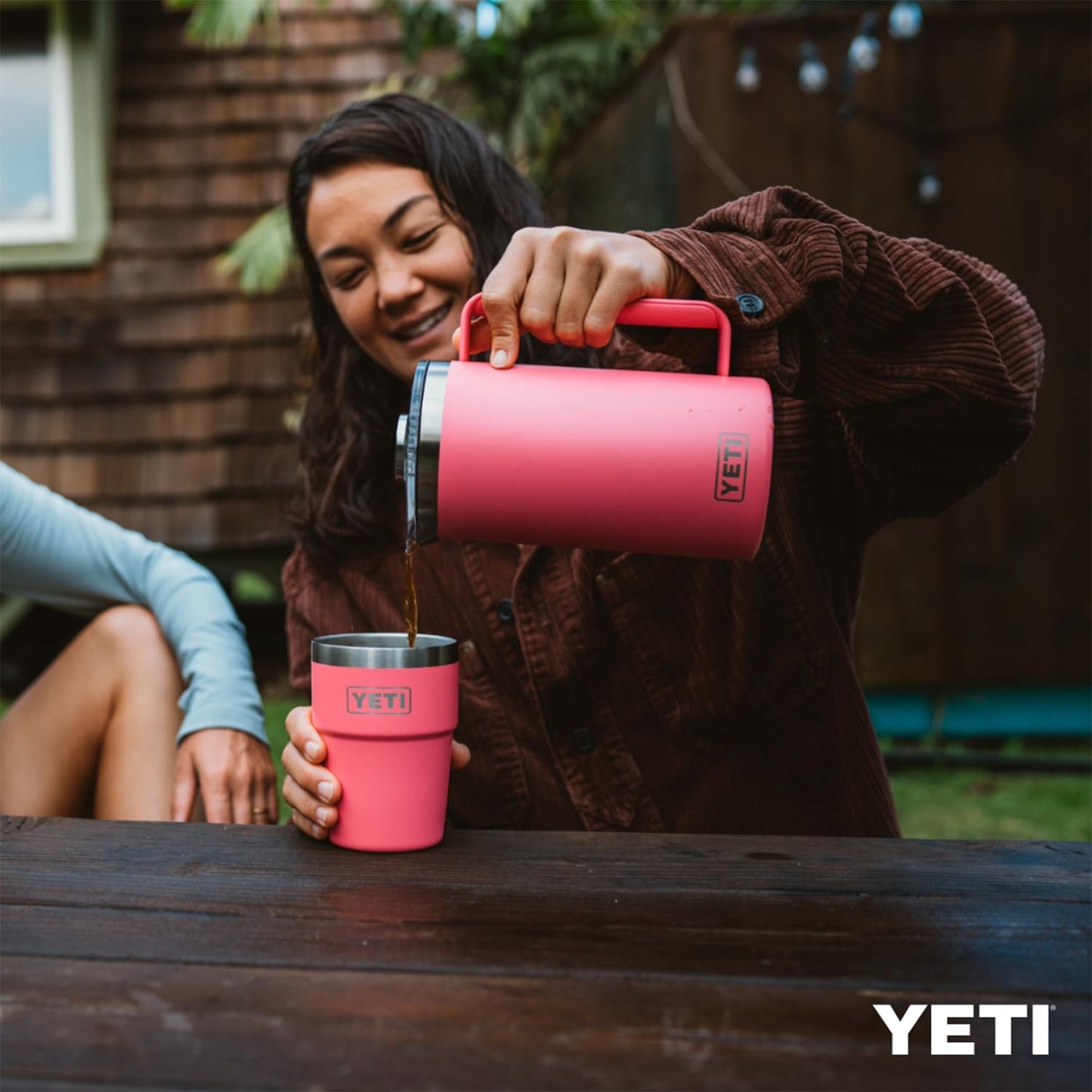 YETI Rambler 34 oz. French Press Coffee Maker, Big Wave Blue