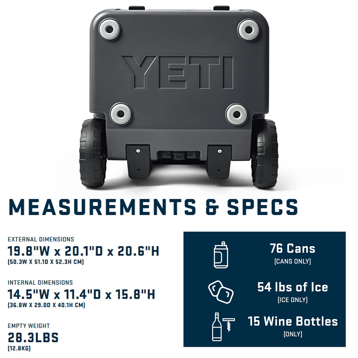 YETI Roadie 48 Wheeled Cooler with Retractable Periscope Handle