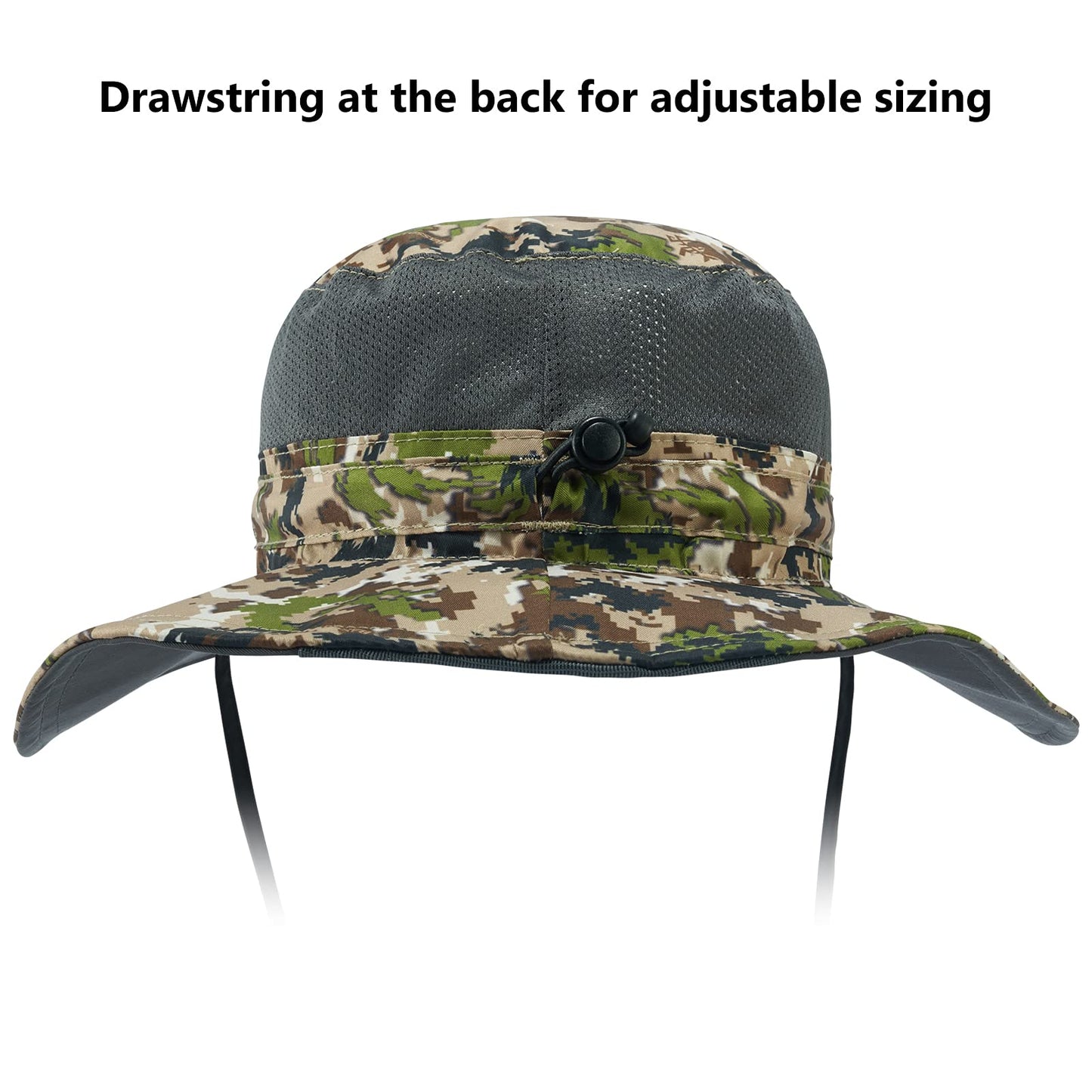 Bassdash UPF 50+ Sun Fishing Hat Water Resistant with Detachable Neck Flap