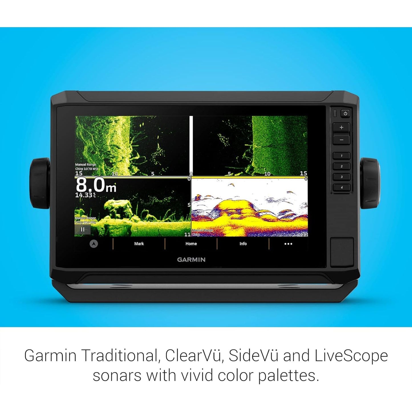 Garmin ECHOMAP UHD2 95sv with GT56 Transducer, 9" Touchscreen Chartplotter, Garmin Navionics+ Canada Inland and Coastal