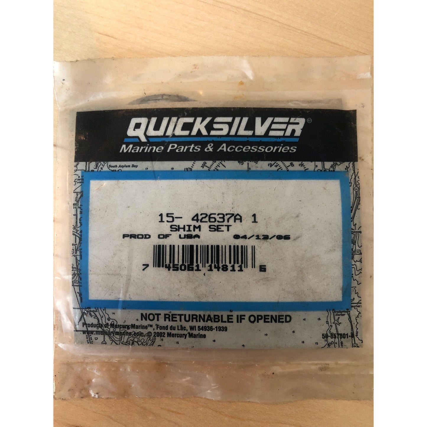 Mercury Mercruiser Quicksilver OEM Part# 15-42637A1 SHIM SET