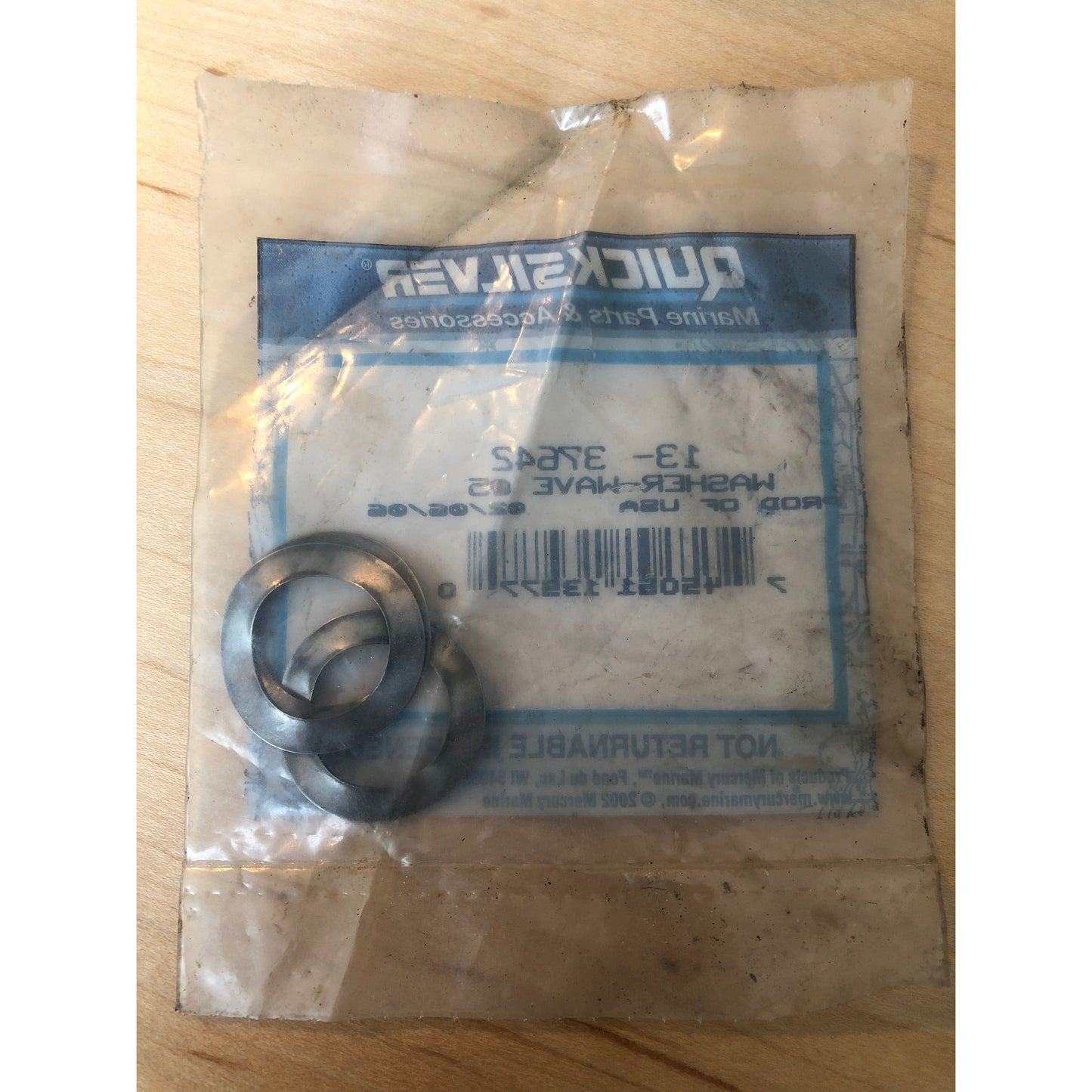 QUICKSILVER MARINE WAVE WASHER LOT OF 5 PART NO. 13-37642