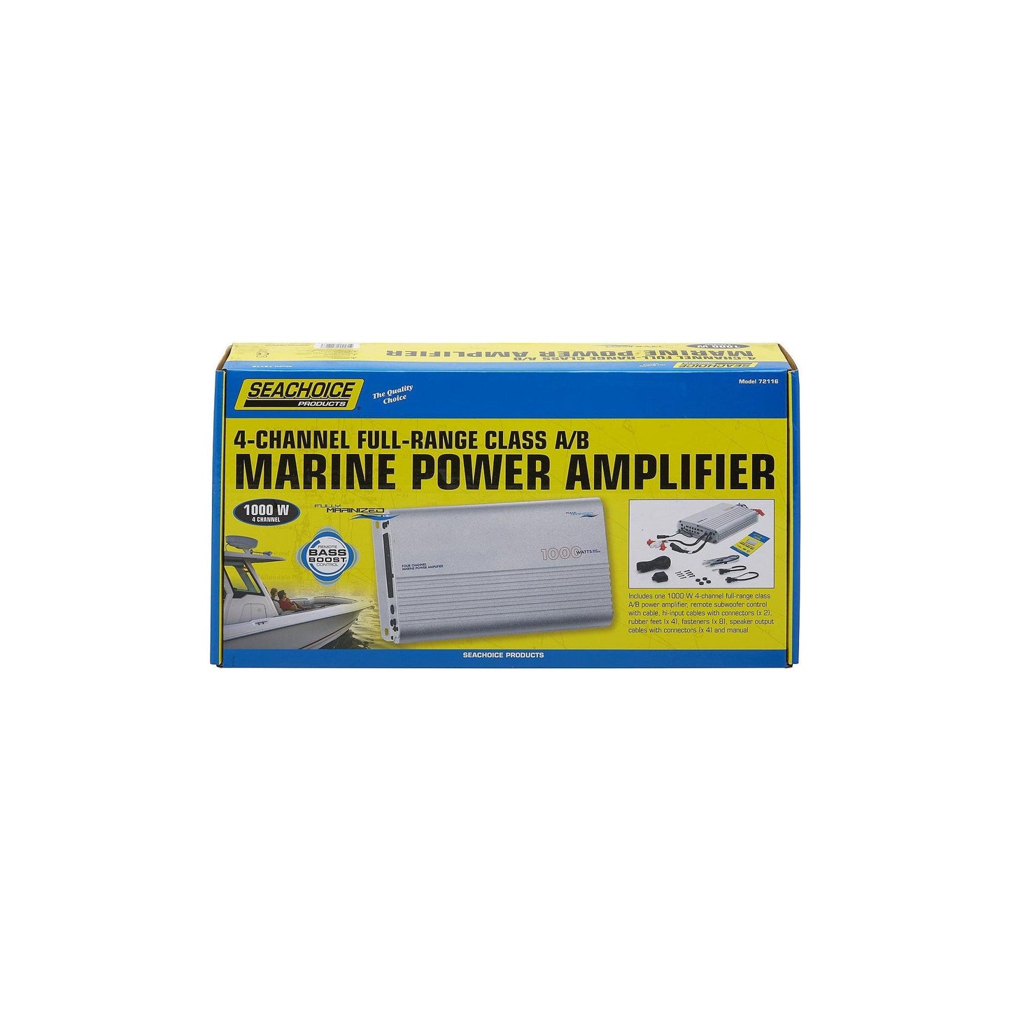 Seachoice 72116 1000W 4-Channel Marine Power Amplifier